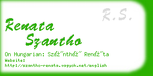 renata szantho business card